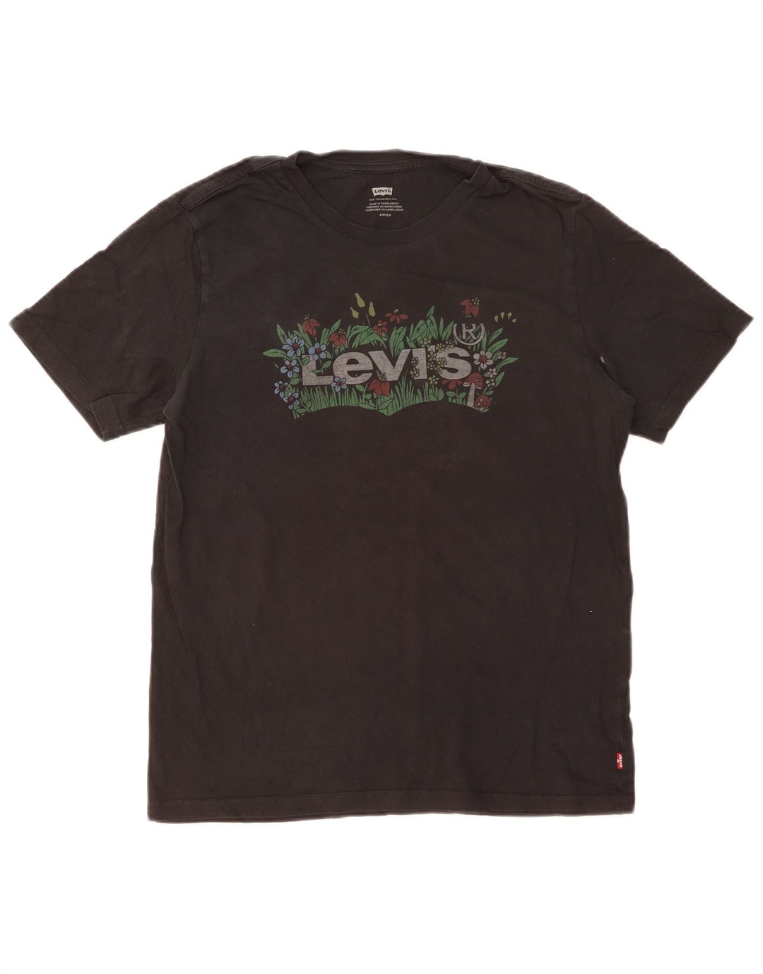 Levi's Herre grafisk T-shirt top lille sort bomuld