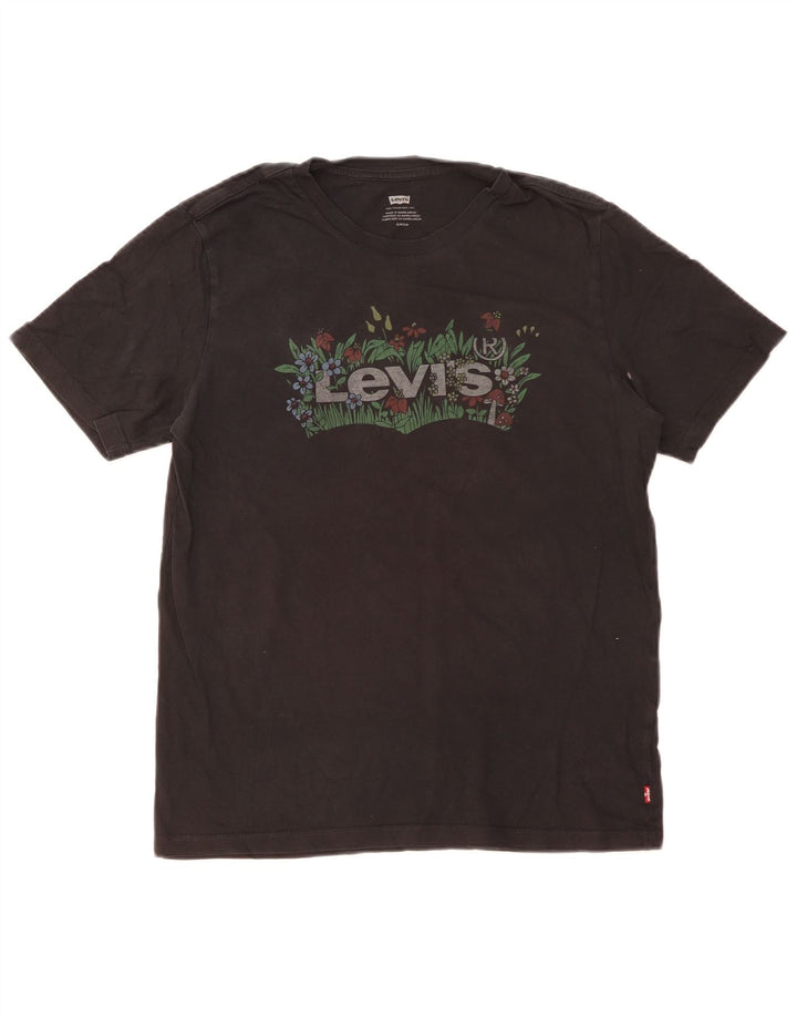 Levi's Herre grafisk T-shirt top lille sort bomuld