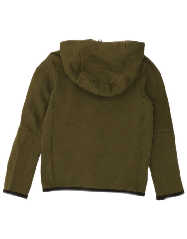 Nike hættetrøje med lynlås til drenge 7-8 år XS Khaki Bomuld