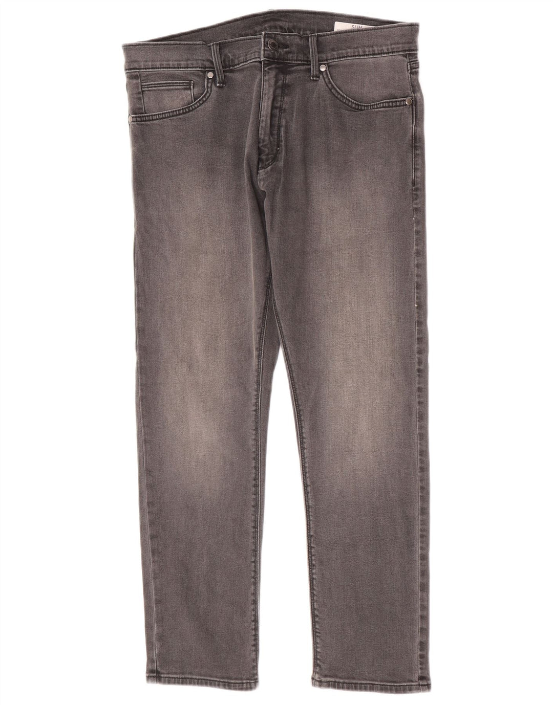 Marks & Spencer Herre Slim Jeans W34 L29 Grå Bomuld