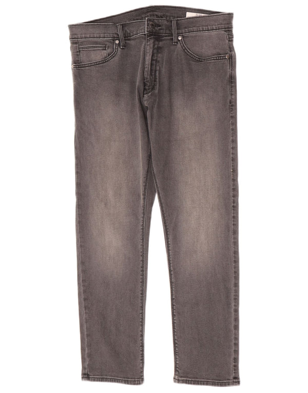 Marks & Spencer Herre Slim Jeans W34 L29 Grå Bomuld