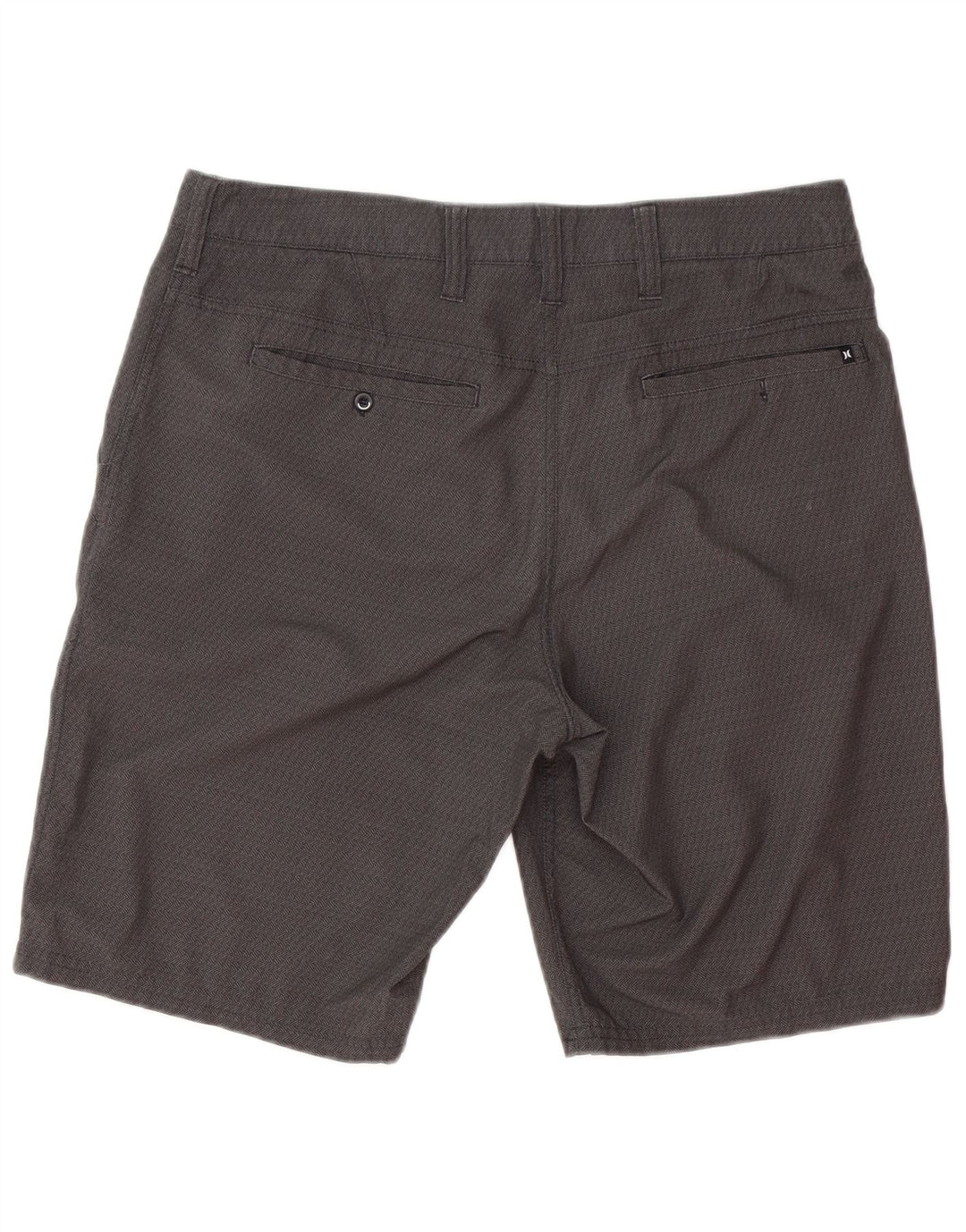 Hurley Herre Chino Shorts W33 Medium Grey Geometrisk Polyester