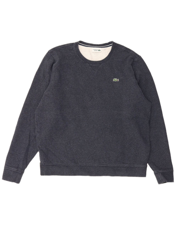 Lacoste Herre Sweatshirt Jumper Størrelse 7 2XL Marineblå Bomuld