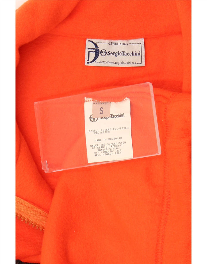 Sergio Tacchini Fleece Jumper med lynlås til mænd Lille orange polyester