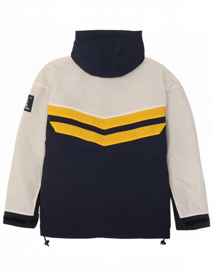 Helly Hansen Herre Windbreaker Jacket UK 38 Medium Navy Blue Colourblock