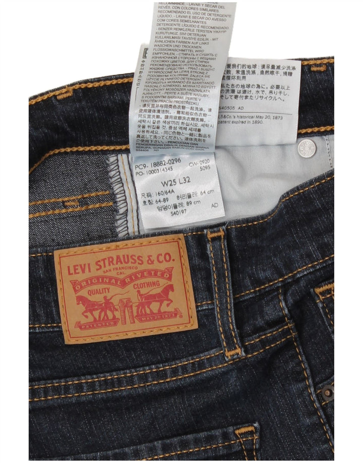 Levi's Skinny Jeans til kvinder W25 L32 Marineblå bomuld