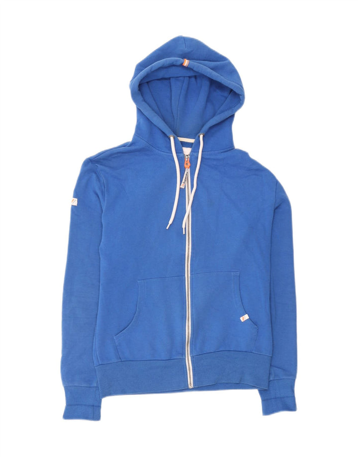 Superdry Hættetrøje med lynlås til mænd, lille blå bomuld