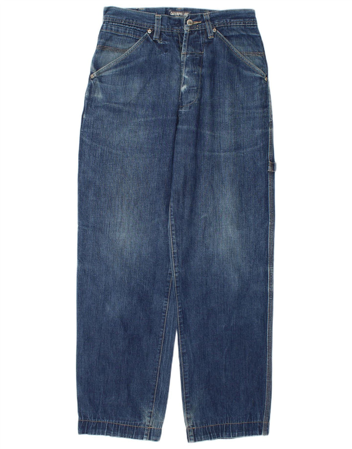 Caterpillar Herre Cargo Straight Jeans W28 L31 Blå Bomuld