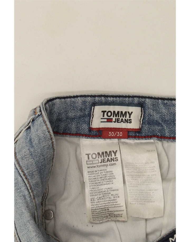 Tommy Hilfiger Herre Slim Jeans W30 L30 Blå Bomuld