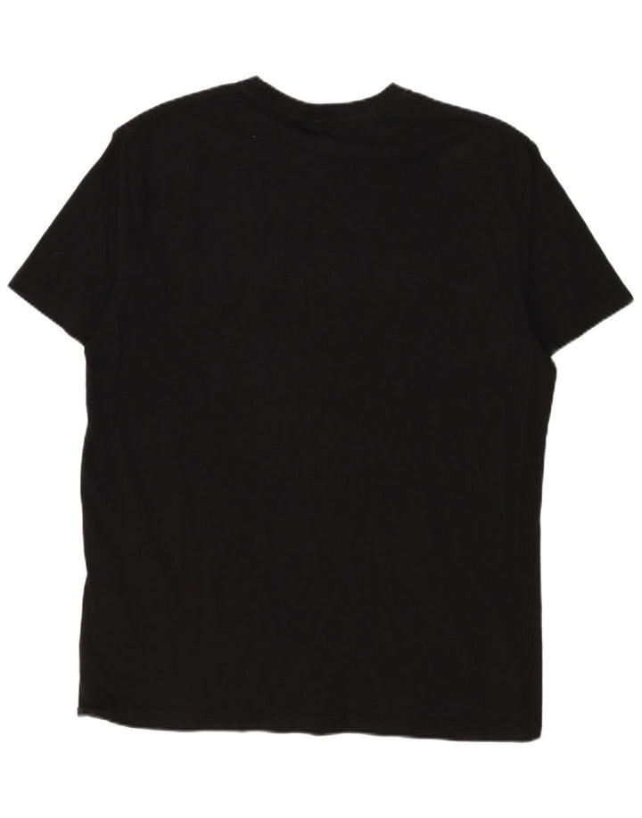 Rip Curl Herre Standard Fit Grafisk T-Shirt Top Lille Sort Bomuld