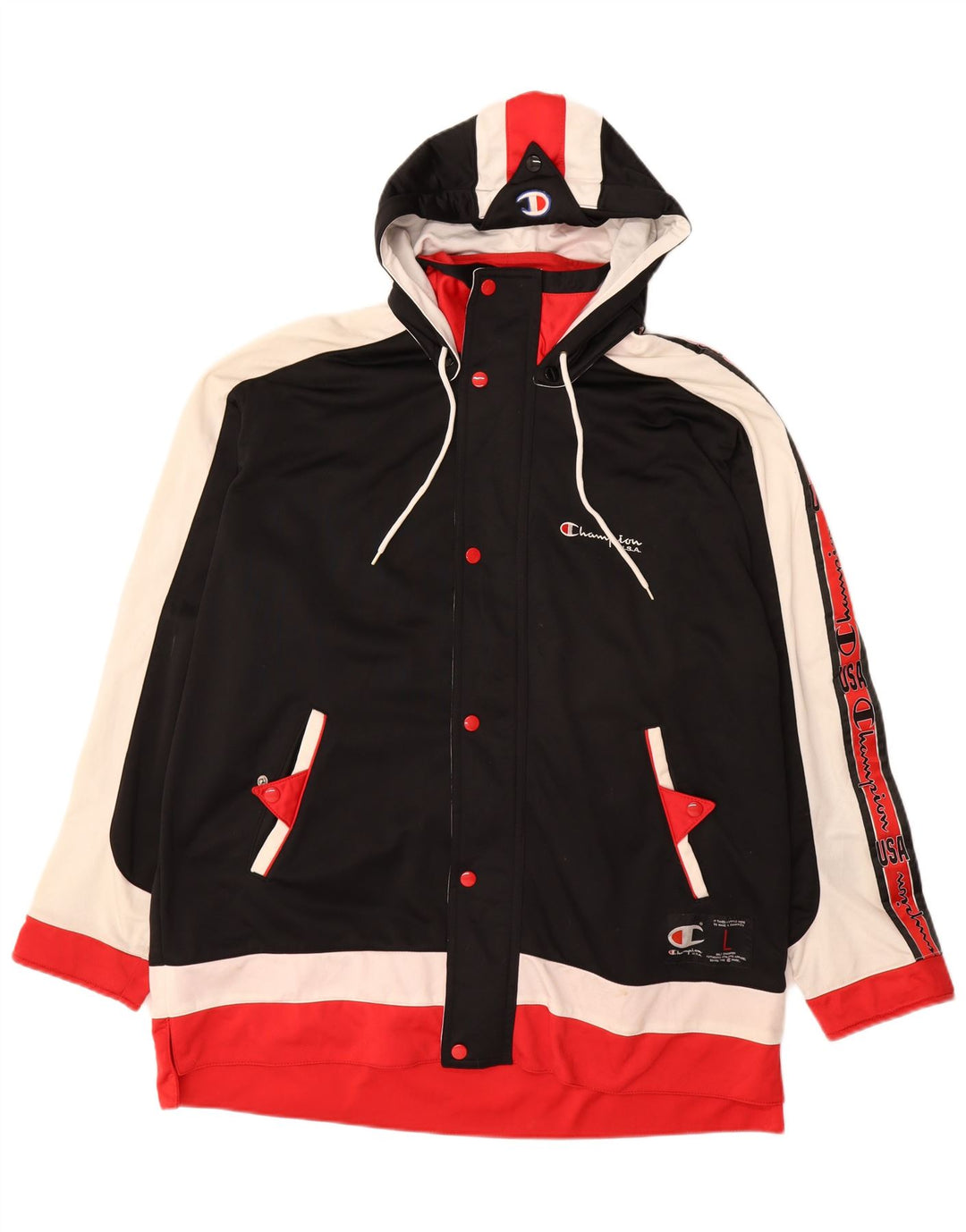 CHAMPION Herre grafisk træningsdragt Topjakke Stor flerfarvet Colourblock