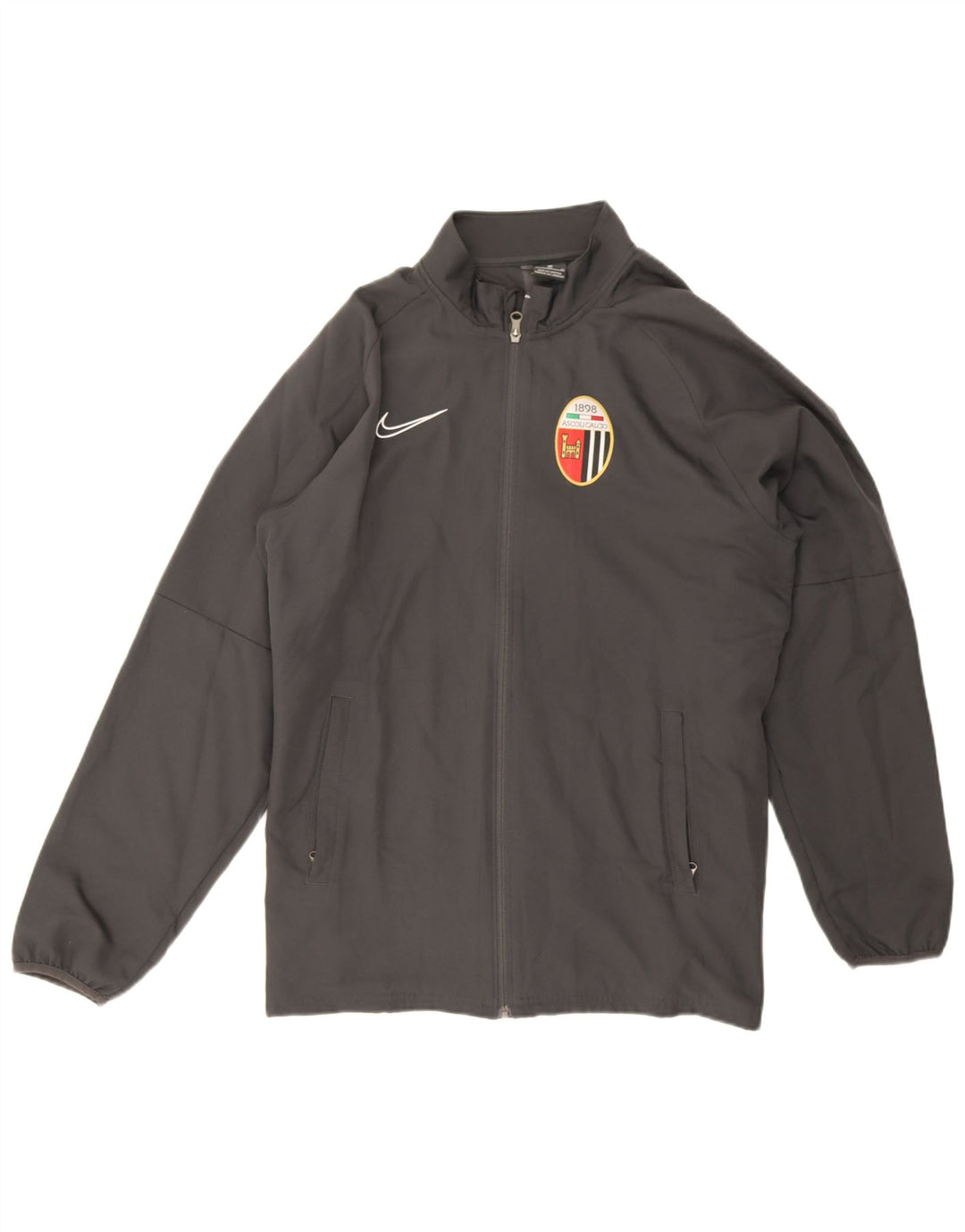 Nike Herre Ascoli Calcio 1898 Træningsdragt Topjakke XL Grå Polyester