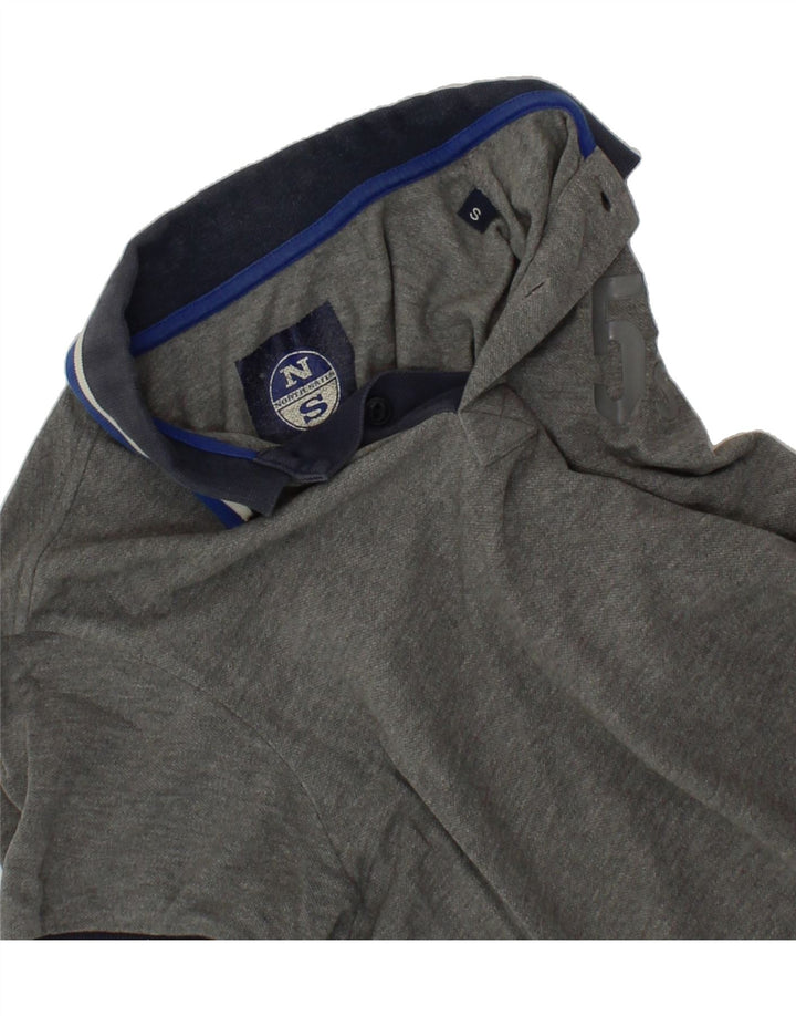 NORTH SAILS Mens Polo Shirt Small Grey Cotton Vintage North Sails and Second-Hand North Sails from Messina Hembry 