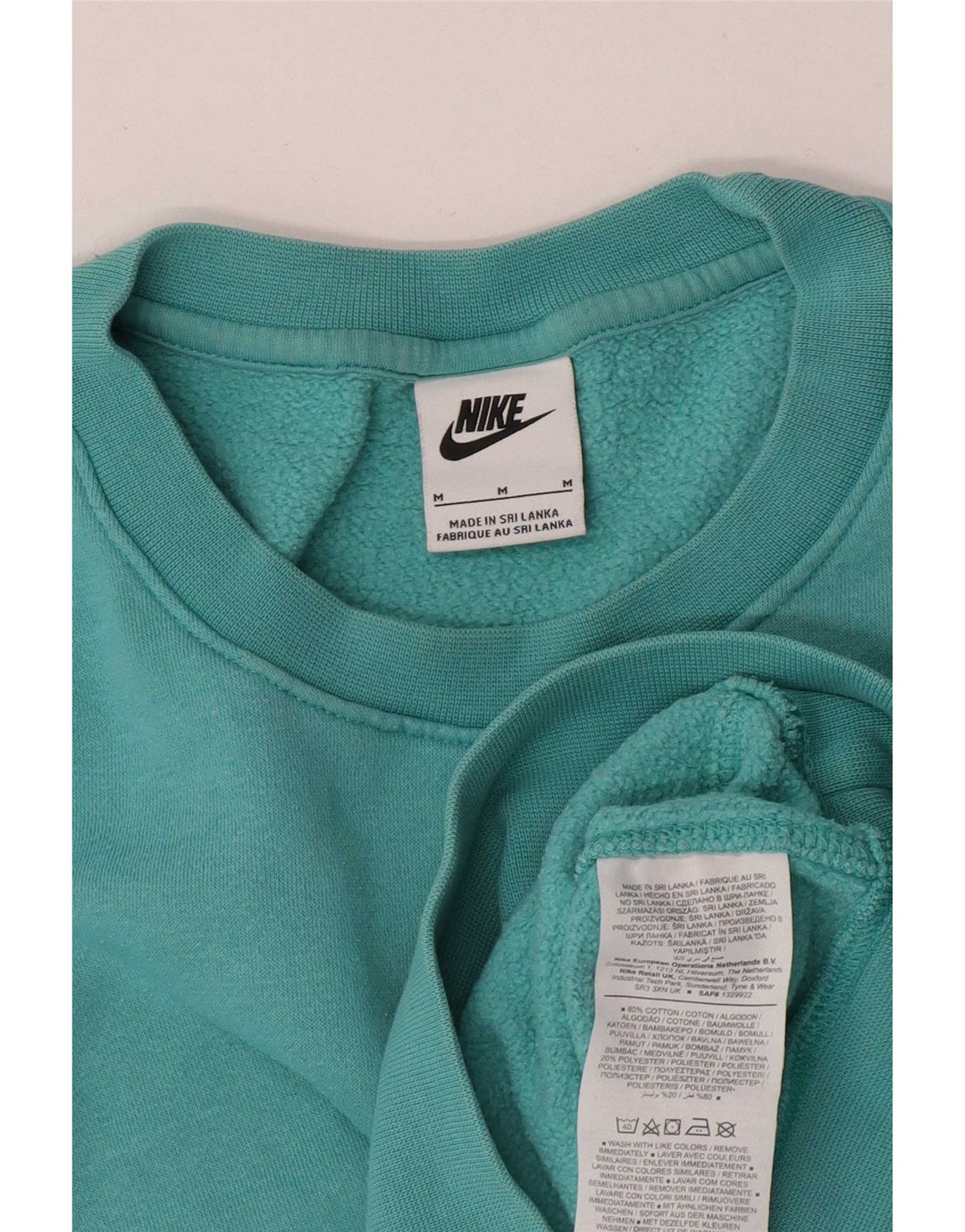 Nike sweatshirt til mænd, medium turkis bomuld