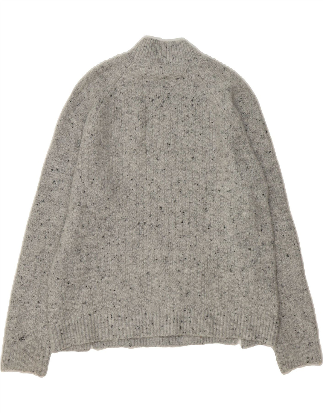 OASIS Womens Oversized Turtle Neck Jumper Sweater UK 10 Small Grey Flecked Vintage Oasis and Second-Hand Oasis from Messina Hembry 