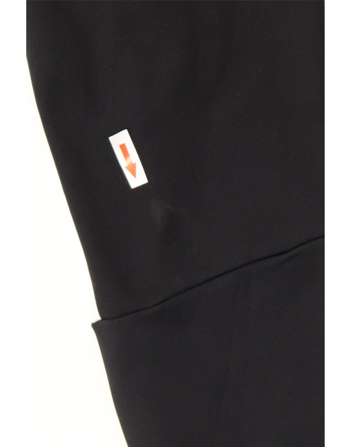 NIKE Herre Dri Fit Pullover med lynlås-hals Træningsdragt Top Medium Sort Colourblock