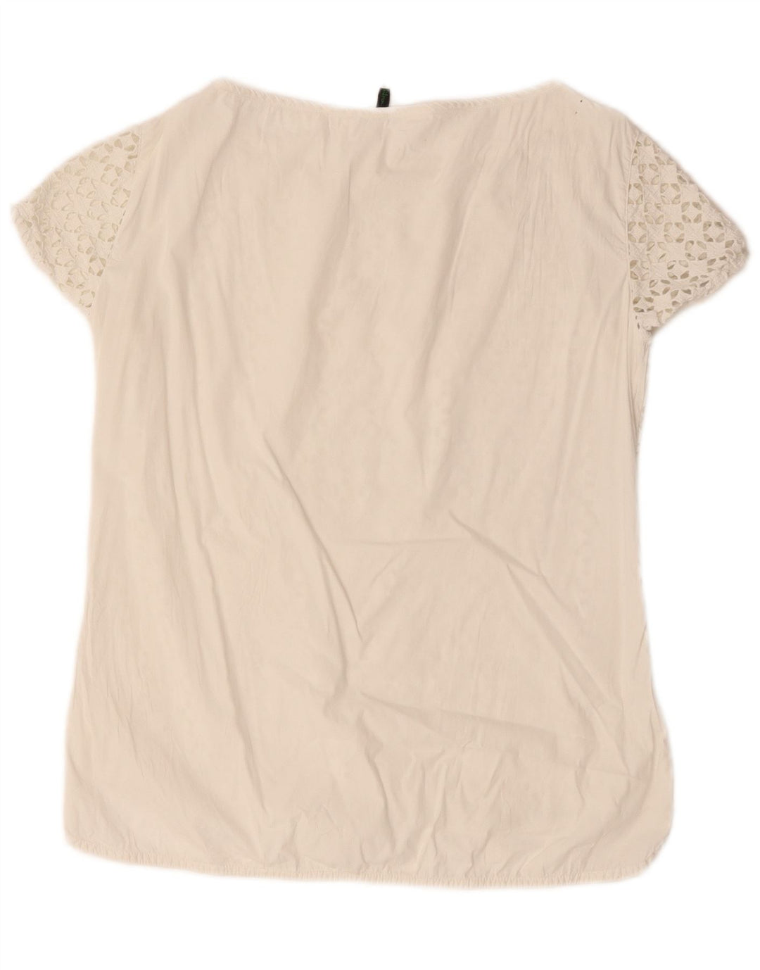 Benetton Damebluse Top UK 14 Medium White