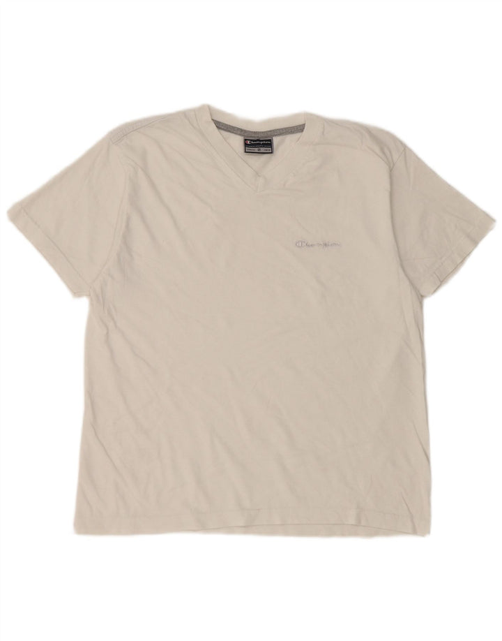 Champion Herre T-Shirt Top Lille Hvid