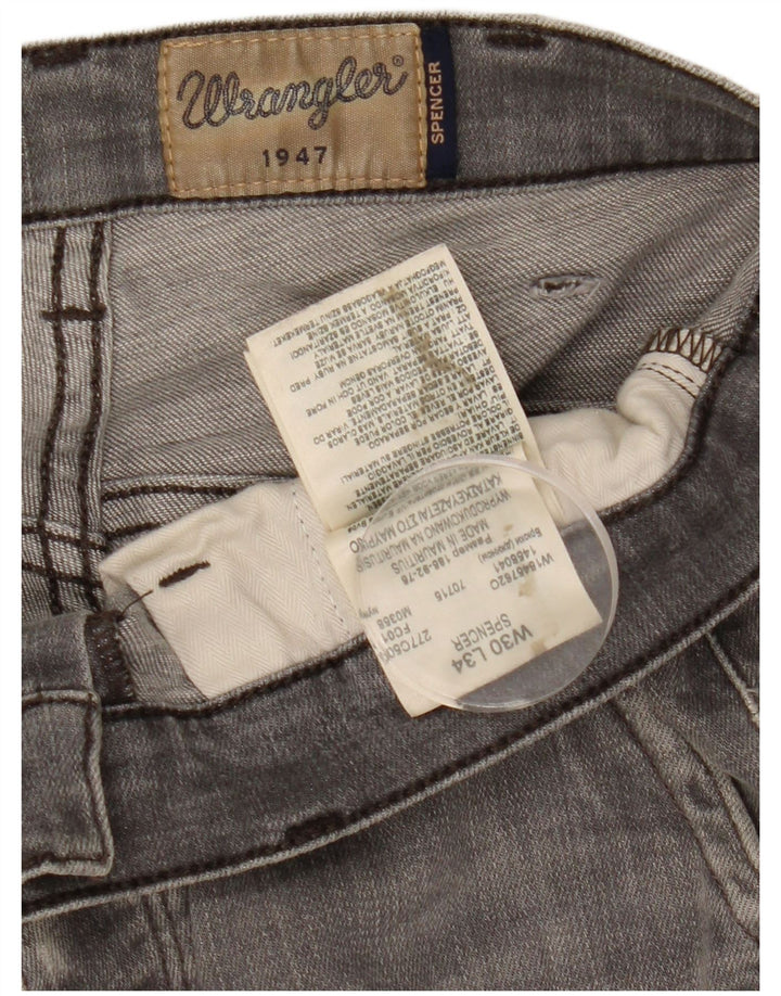 Wrangler Herre Spencer Slim Jeans W30 L34 Grå Bomuld