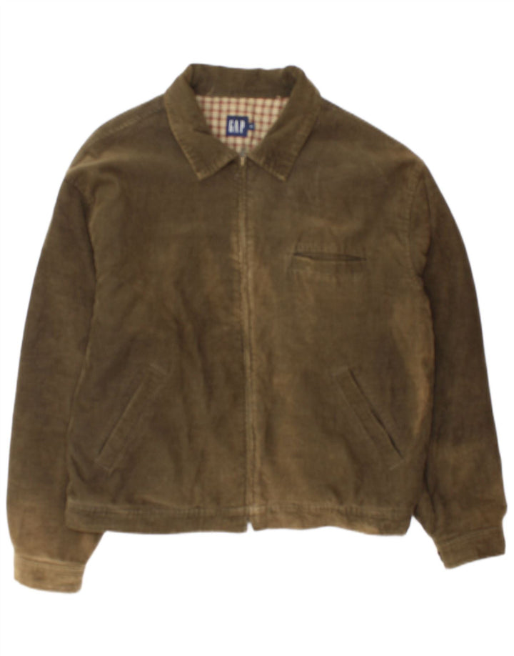 Gap Herre Corduroy Jacket UK 38 Medium Khaki Bomuld