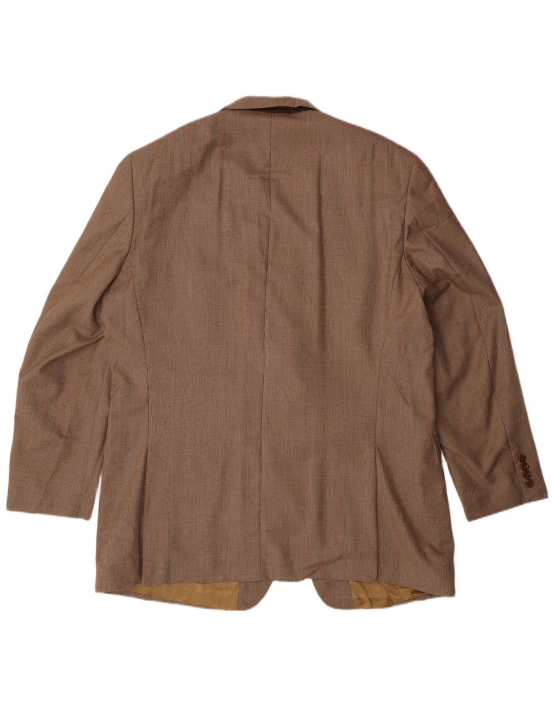 IZOD Herre Longline 2 Button Blazer Jacket UK 46 3XL Beige Houndstooth