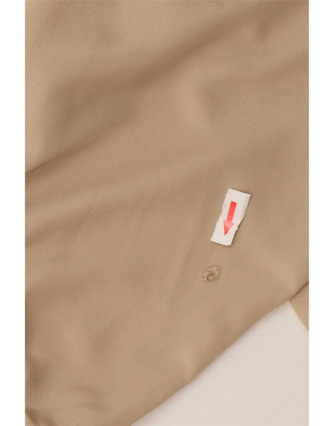 Luisa Spagnoli skjortebluse til kvinder UK 18 XL Beige Polyester