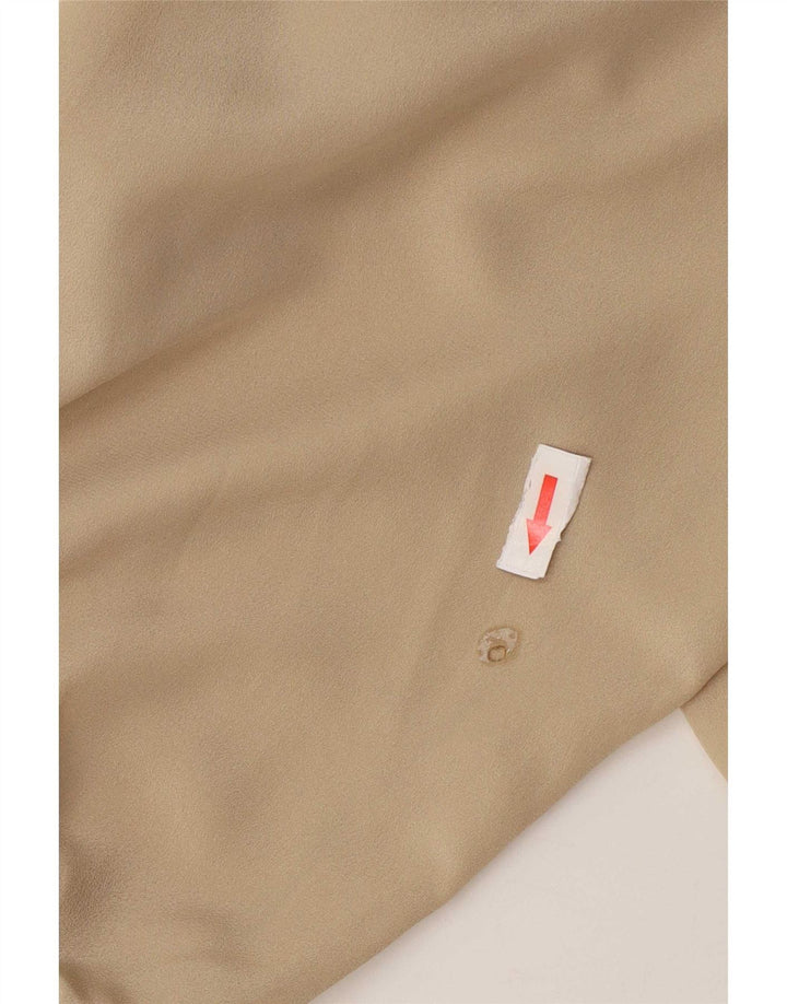 Luisa Spagnoli skjortebluse til kvinder UK 18 XL Beige Polyester