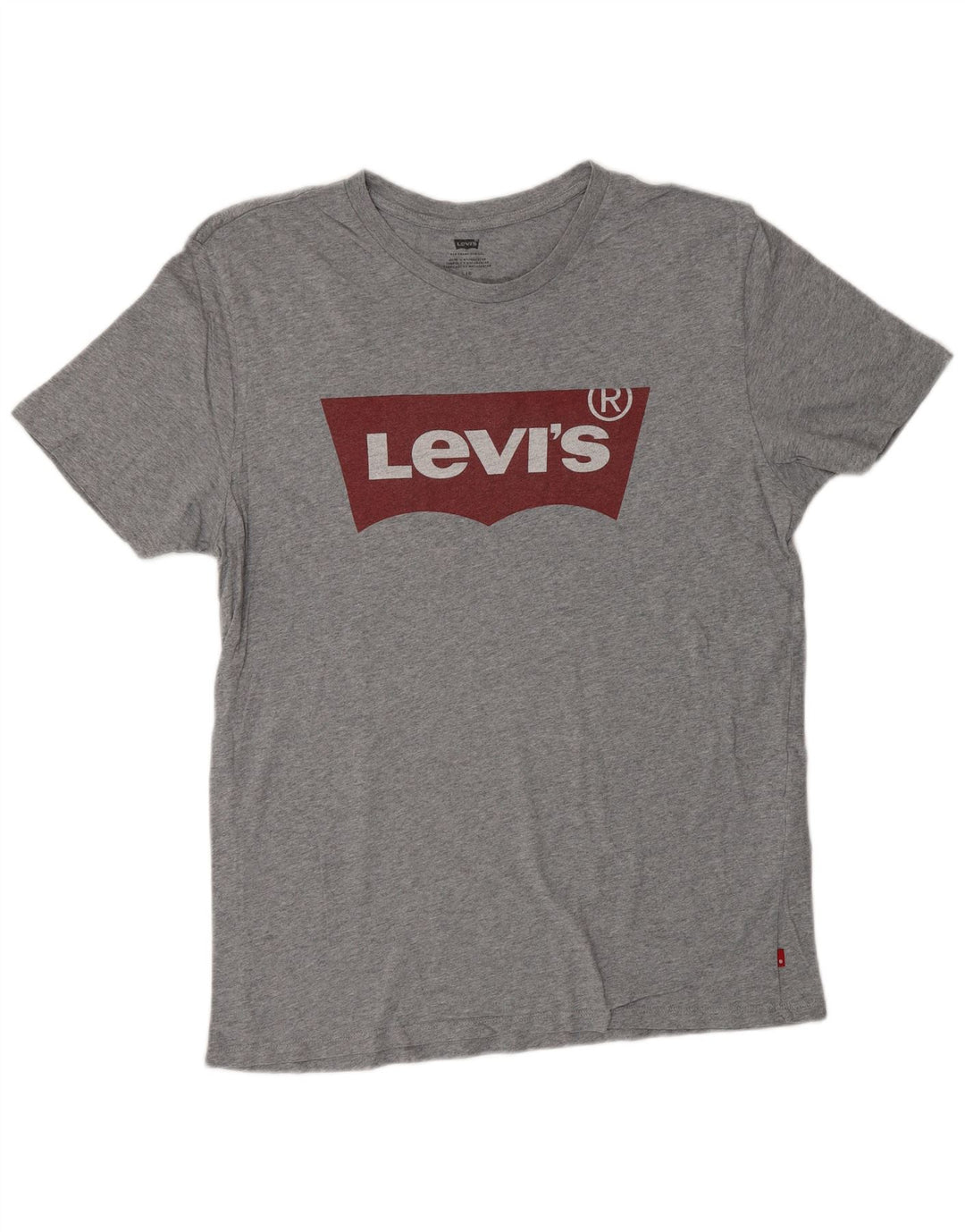 LEVI'S Herre Grafisk T-Shirt Top Stor Grå