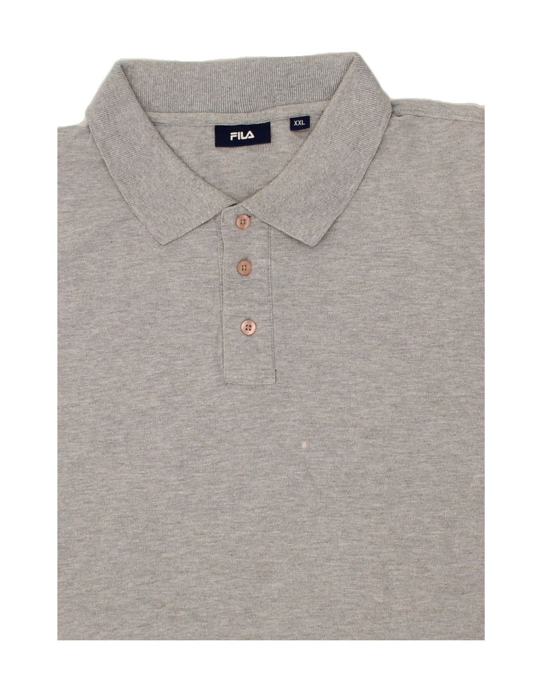 FILA Mens Polo Shirt 2XL Grey Cotton Vintage Fila and Second-Hand Fila from Messina Hembry 