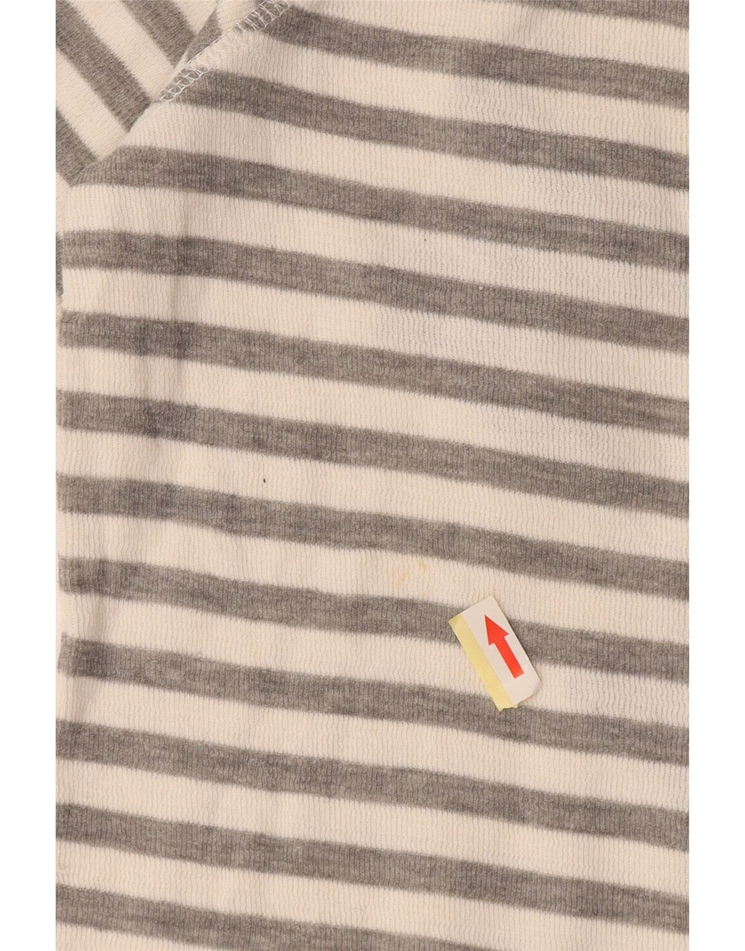 Superdry grafisk top langærmet til kvinder UK 10 Lille grå stribet bomuld