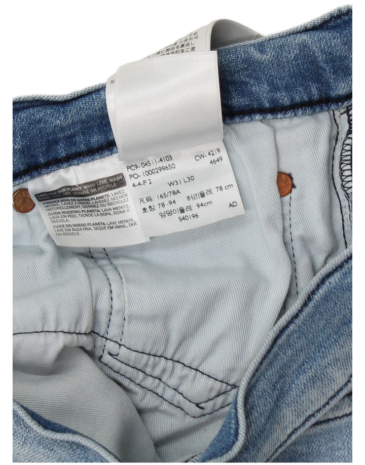 Levi's Straight Jeans til mænd W31 L30 blå bomuld