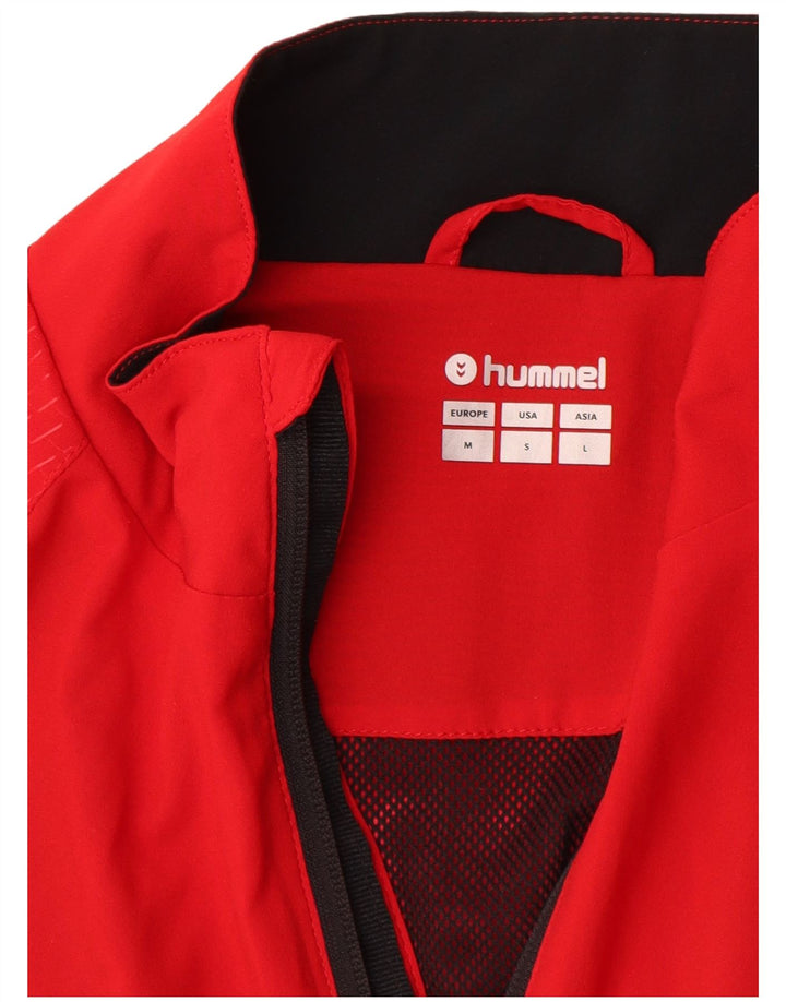 Hummel Herre grafisk træningsdragt Topjakke Medium Rød Colourblock Polyester