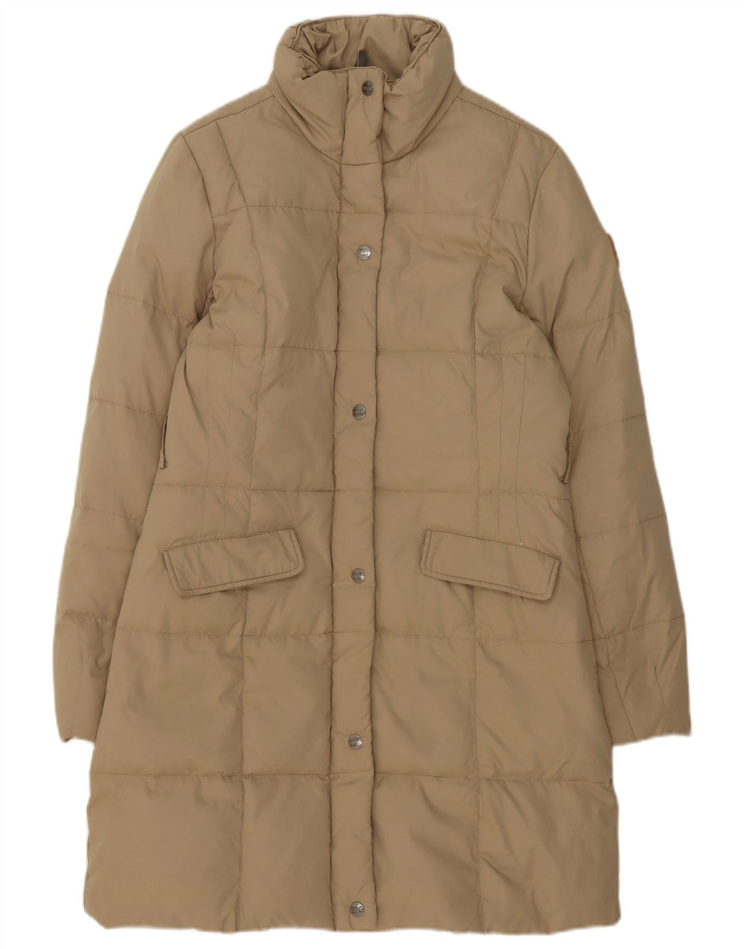 Puffa Womens Polstret Frakke UK 14 Medium Beige Polyester