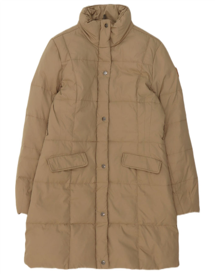 Puffa Womens Polstret Frakke UK 14 Medium Beige Polyester