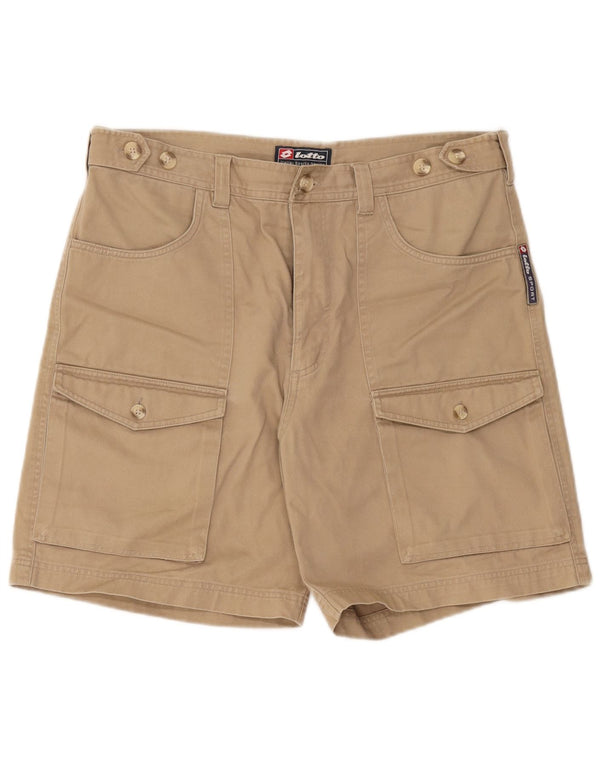 Lotto Herre Cargo Shorts UK 40/42 Large W36 Beige Bomuld