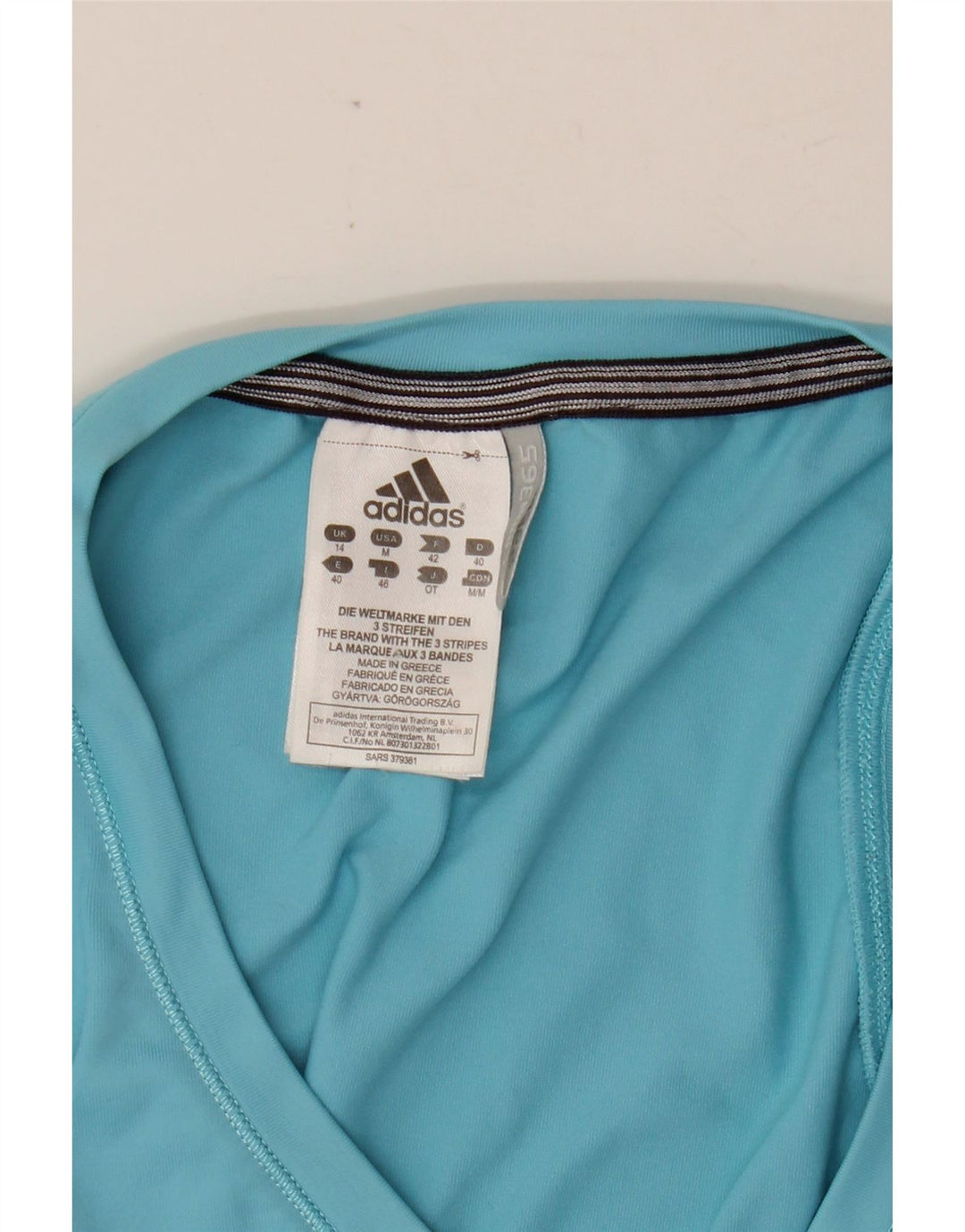 ADIDAS Dame Clima 365 Vest Top UK 14 Medium Blue Nylon