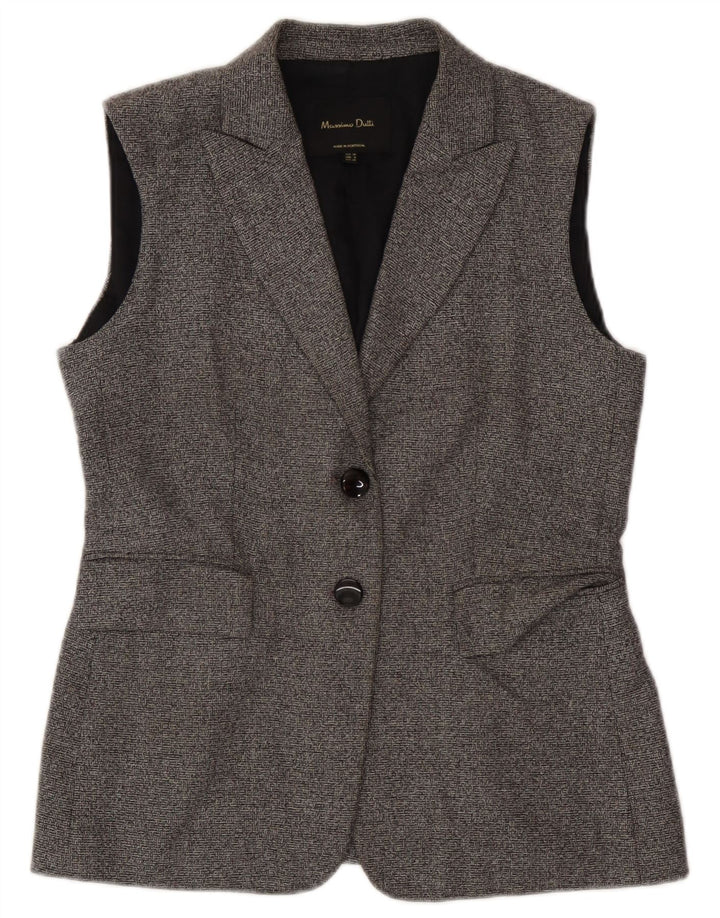 Massimo Dutti Damevest EU 38 Lille Grå Uld