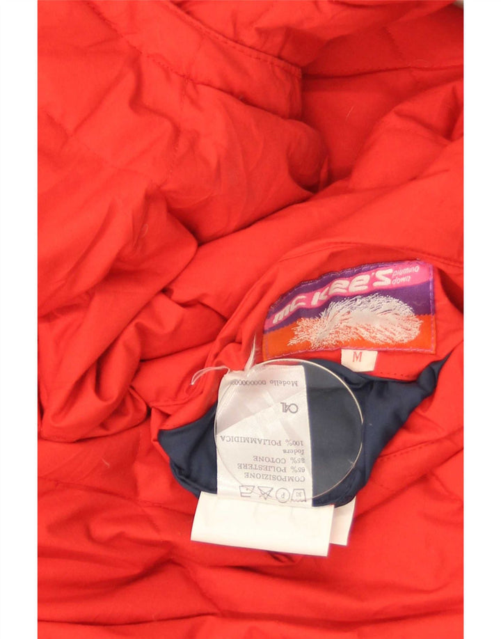MC Kee's Herre Loose Fit Hætte Skijakke UK 38 Medium Red Colourblock