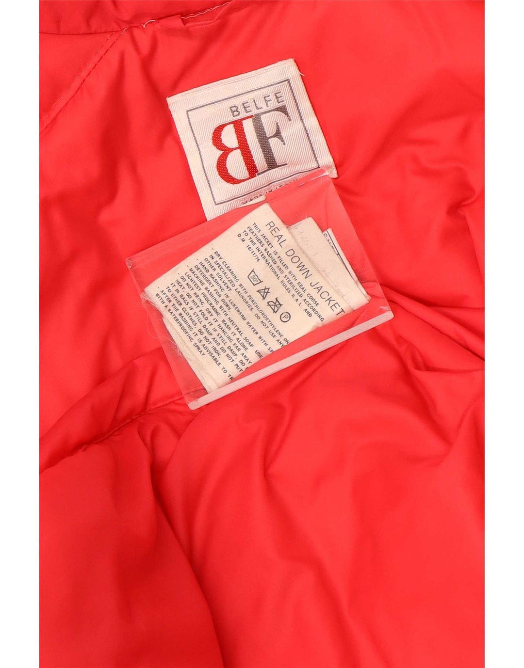 Belfe Dame Dobbeltradet Oversized Polstret Frakke UK 14 Medium Rød