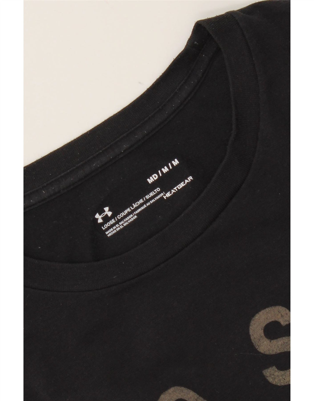 Under Armour Herre Heat Gear Grafisk T-Shirt Top Medium Sort