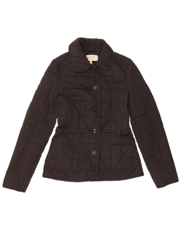 Hobbs Quiltet jakke til kvinder UK 6 XS Sort Polyester Classic