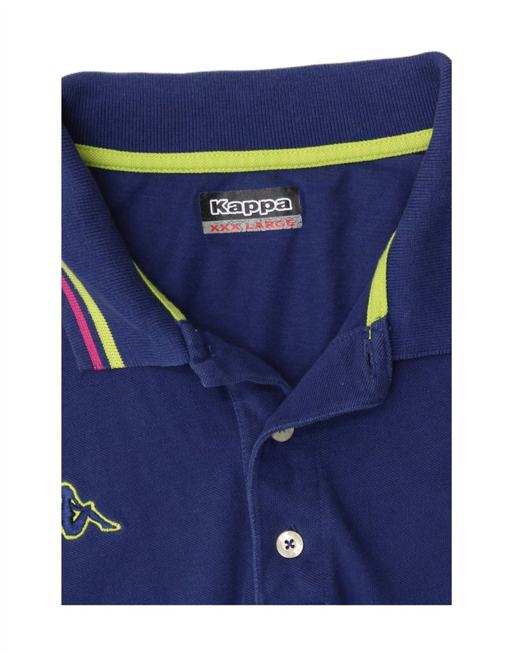 Kappa Herre Slim Fit Polo Shirt 3XL Navy Blue