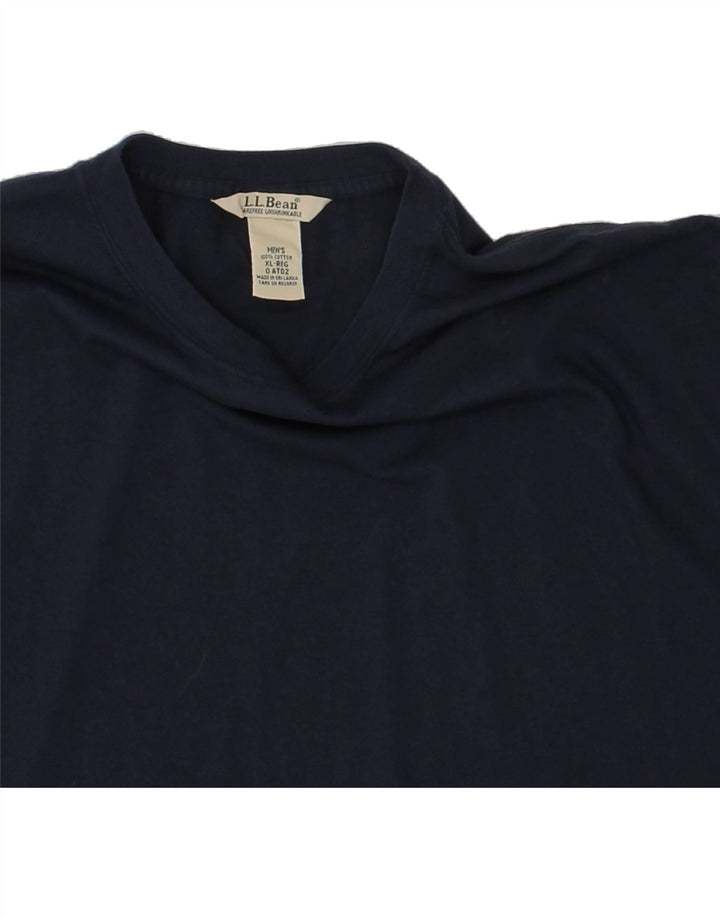 L.L.BEAN Mens T-Shirt Top XL Navy Blue Cotton Vintage L.L.Bean and Second-Hand L.L.Bean from Messina Hembry 