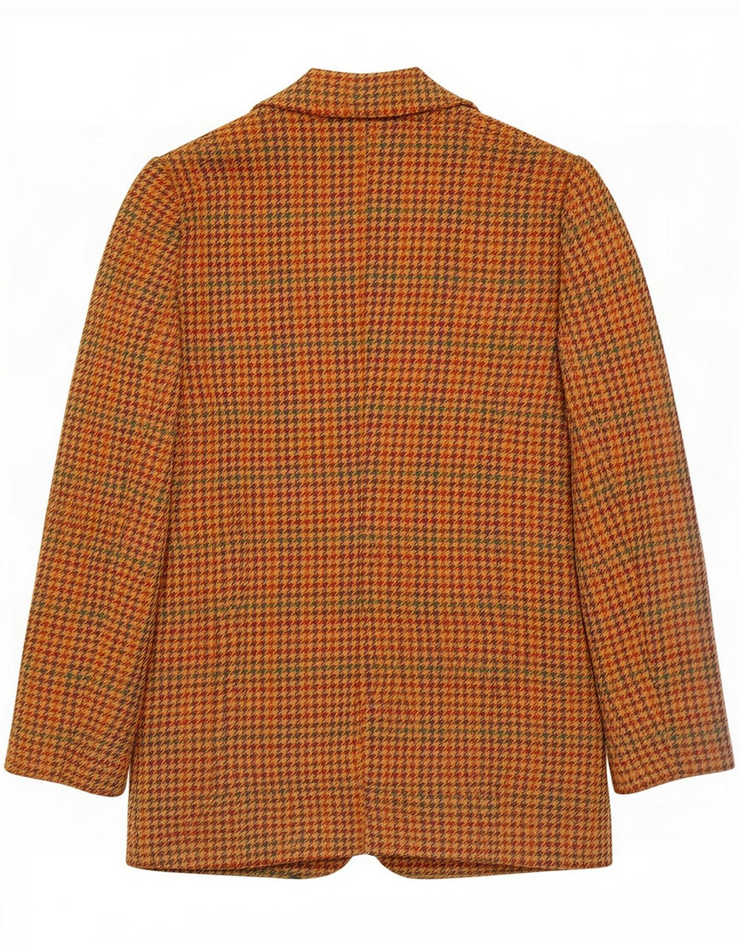 Vintage Dame 2-knaps blazerjakke IT 42 Mellembrun Houndstooth