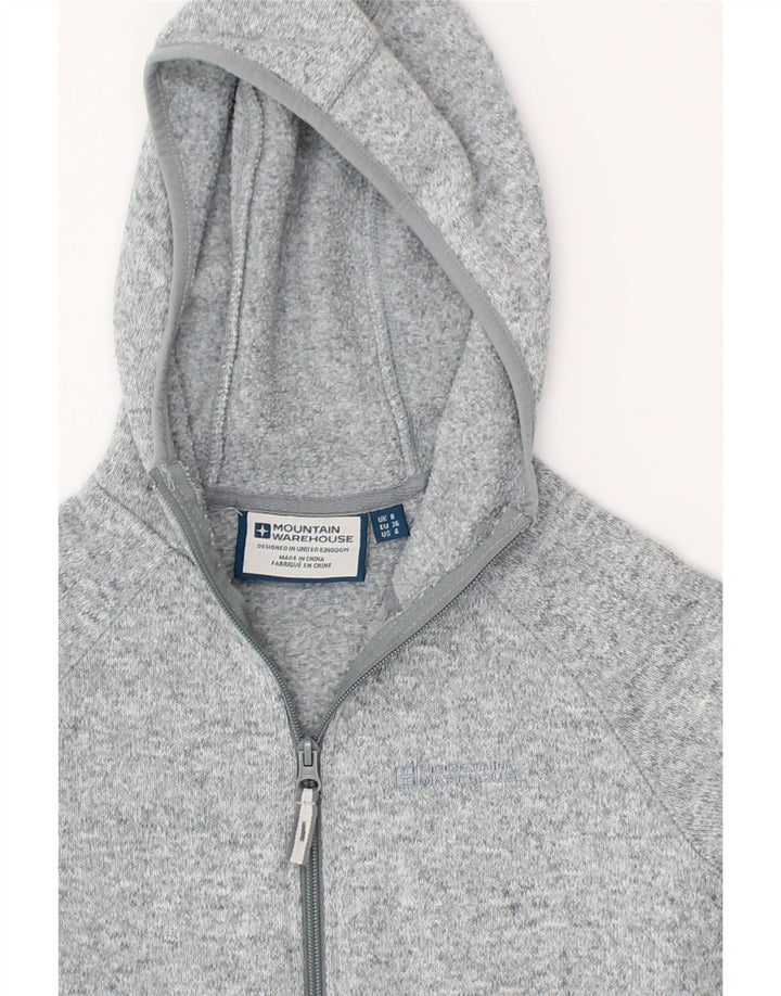 MOUNTAIN WAREHOUSE Womens Zip Hoodie Sweater UK  8 Small Grey Flecked Vintage Mountain Warehouse and Second-Hand Mountain Warehouse from Messina Hembry 