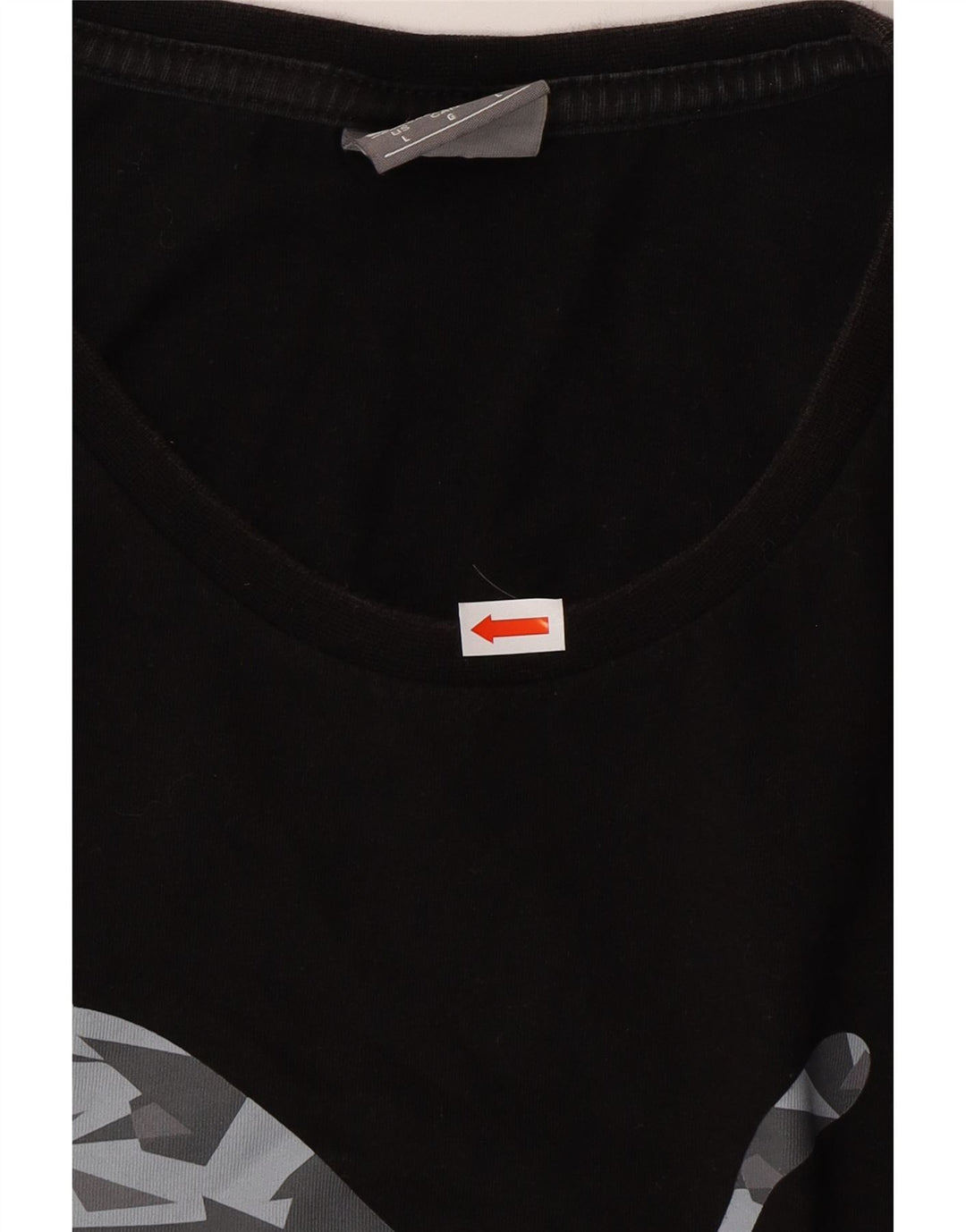 PUMA Mens Graphic T-Shirt Top Large Black