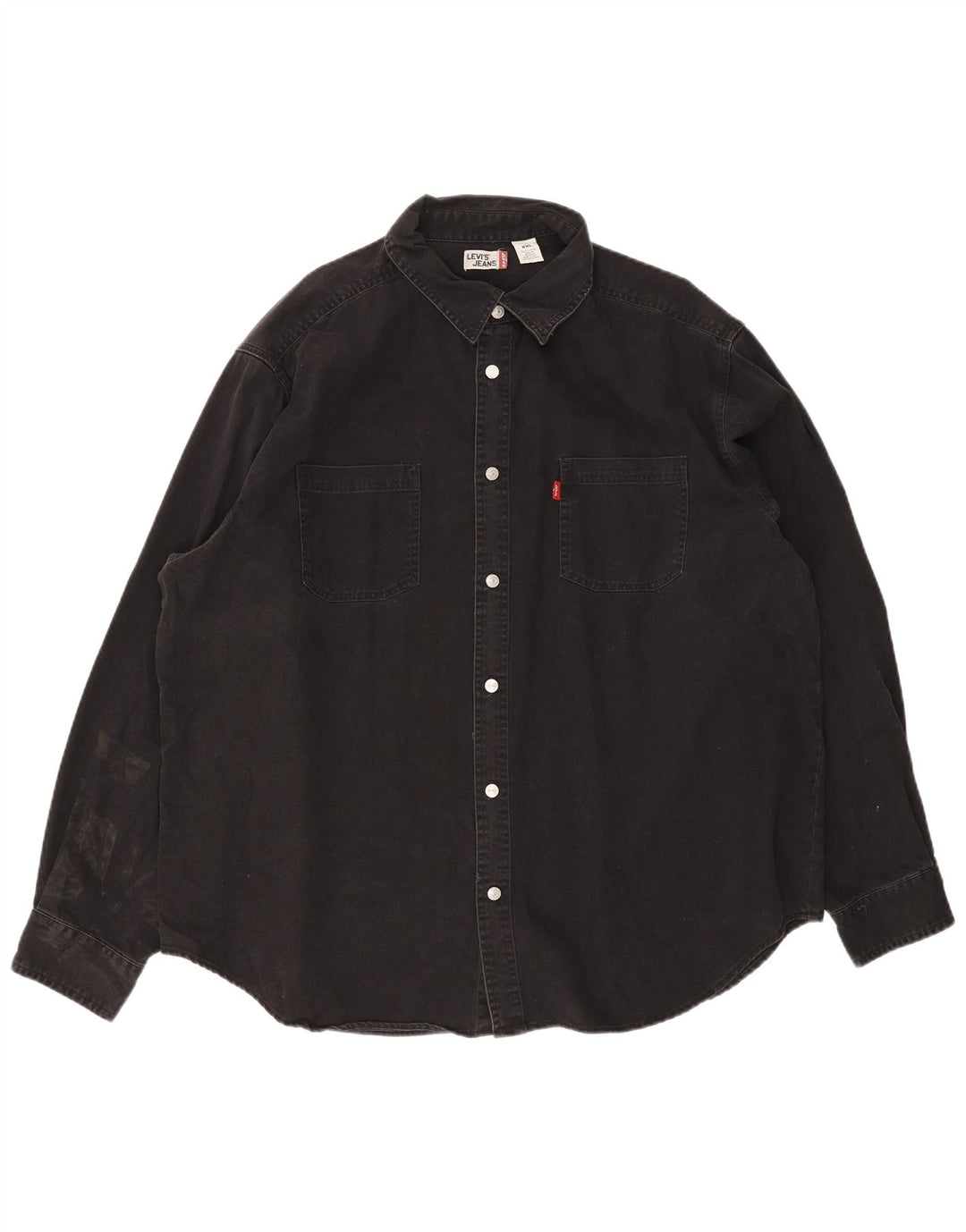 Levi's Denimskjorte til mænd 2XL sort bomuld
