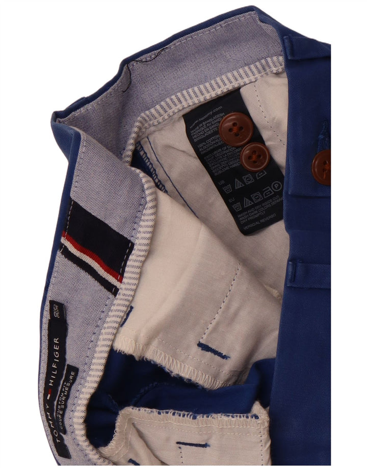 Tommy Hilfiger Herre Custom Fit Chino Bukser W30 L30 Blå Bomuld
