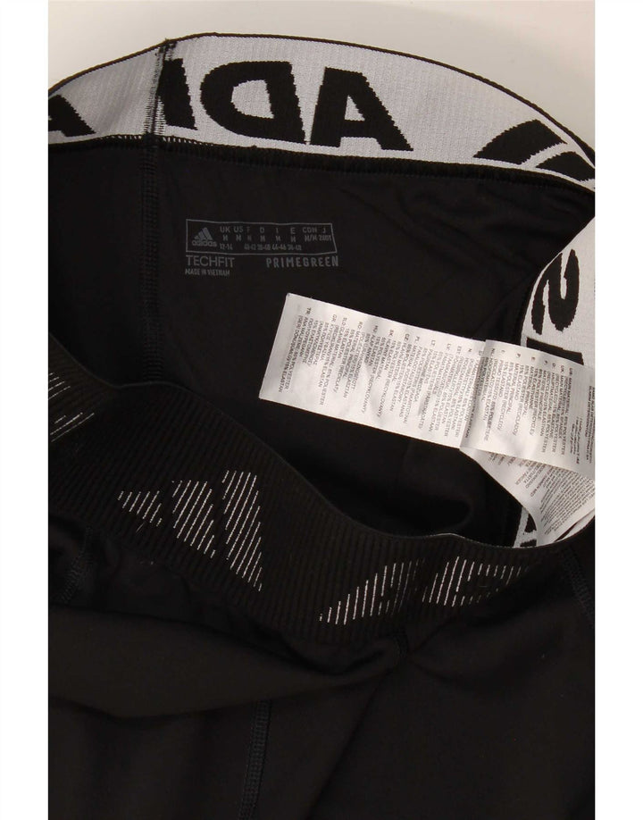 Adidas Womens Grafiske Capri Leggings UK 12/14 Medium Black Polyester