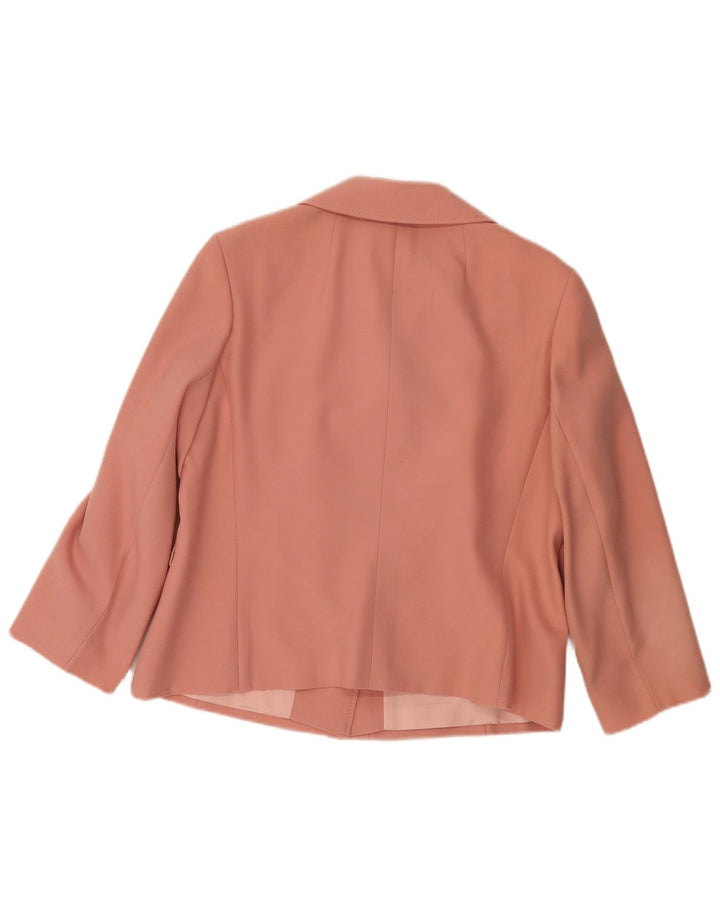 Goldix Dame 4-knaps blazerjakke UK 12 Medium Pink Uld